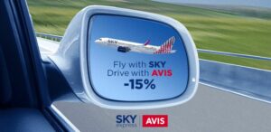 Read more about the article Το ταξίδι σας ξεκινάει με Sky Express & συνεχίζεται με 15% έκπτωση από την Avis